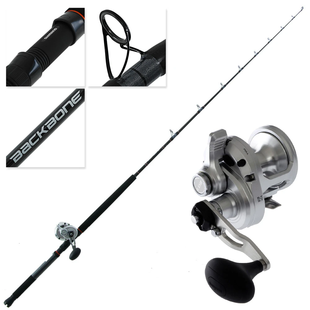 Shimano SpeedMaster LD 12 Backbone 2-Speed Boat Combo 6ft 6in 10-15kg 1pc Shimano SpeedMaster LD 12 Backbone 2-Speed Boat Combo 6ft 6in 10-15kg 1pc -Shimano Shop bundledspm12iiandbb661oh1015 2