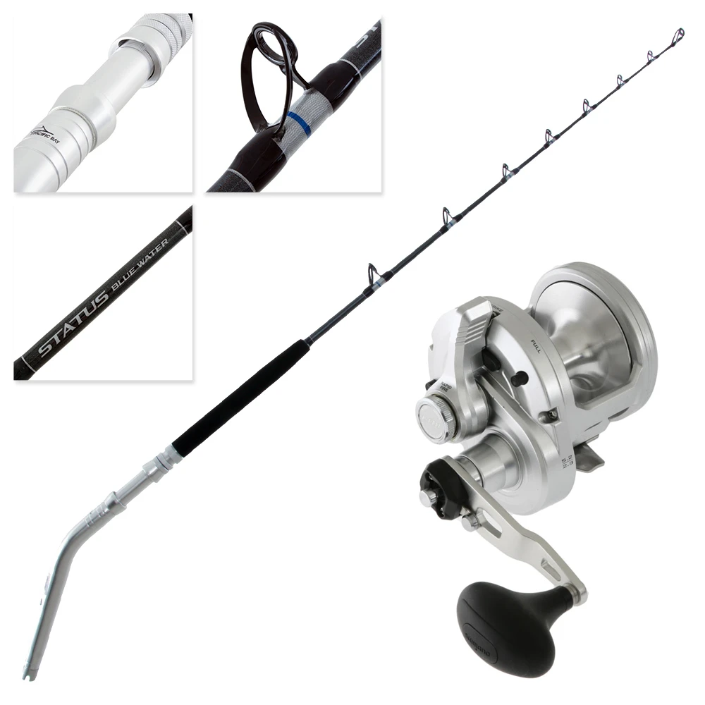Shimano SpeedMaster LD II 20 Status Blue Water Bent Butt 2-Speed Game Combo 5ft 10in 15-24kg 2pc 3 Shimano SpeedMaster LD II 20 Status Blue Water Bent Butt 2-Speed Game Combo 5ft 10in 15-24kg 2pc
