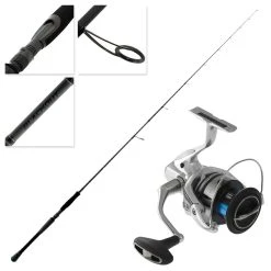 Shimano Stradic FL 4000 XG Blackout Softbait Combo 7ft 14-42g 2pc