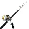 Shimano Talica 50 II Tiagra Ultra Stand-Up Roller 2-Speed Game Combo 5ft 5in 80lb 2pc -Shimano Shop bundledtrtac50andtiult80stp 2